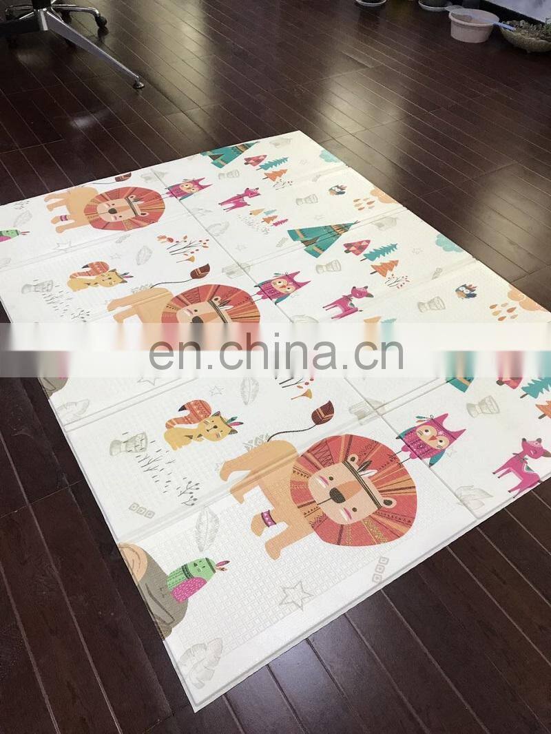 XPE Foldable Play Mat with Baby Animal