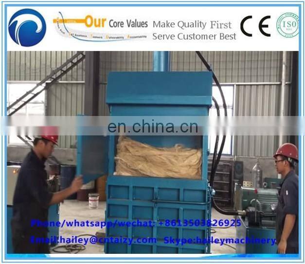professional vertical Baler machine for packing Gunny Bag/rice husks