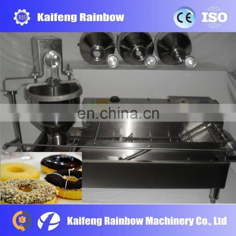Best Selling New Condition three size mini donut making machines/automatic donut machine with fryer