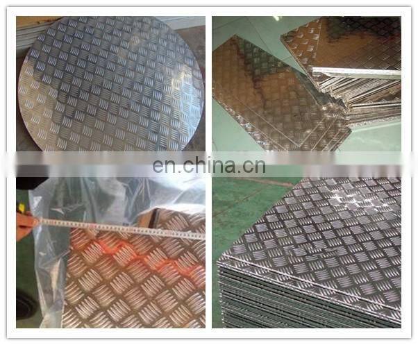 5 bars embossed aluminum sheet