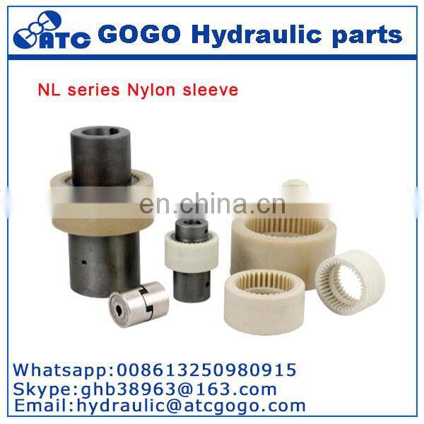 Nylon sleeve internal gear coupling NL8, hydraulic pump coupling, NL3, NL4.NL5, NL6, NL7