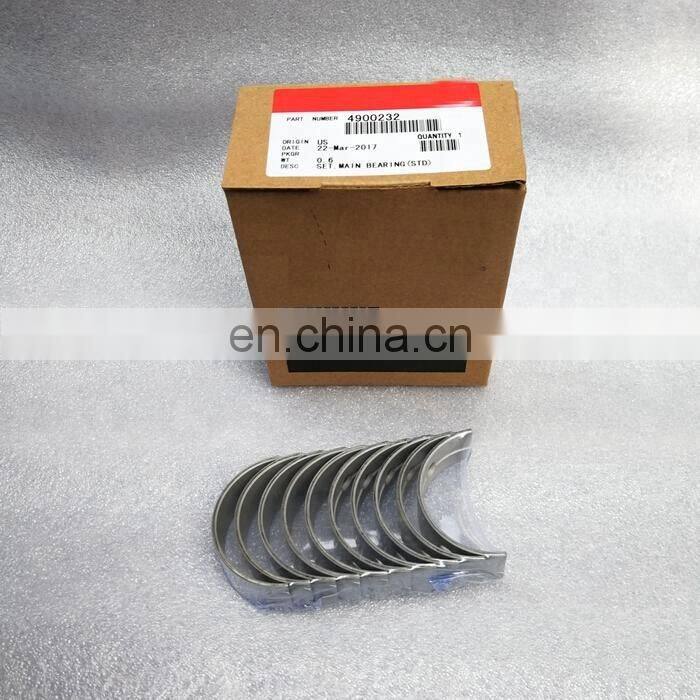 A2300 Auto engine spare parts crankshaft main bearing 4900232 4900233 4900234
