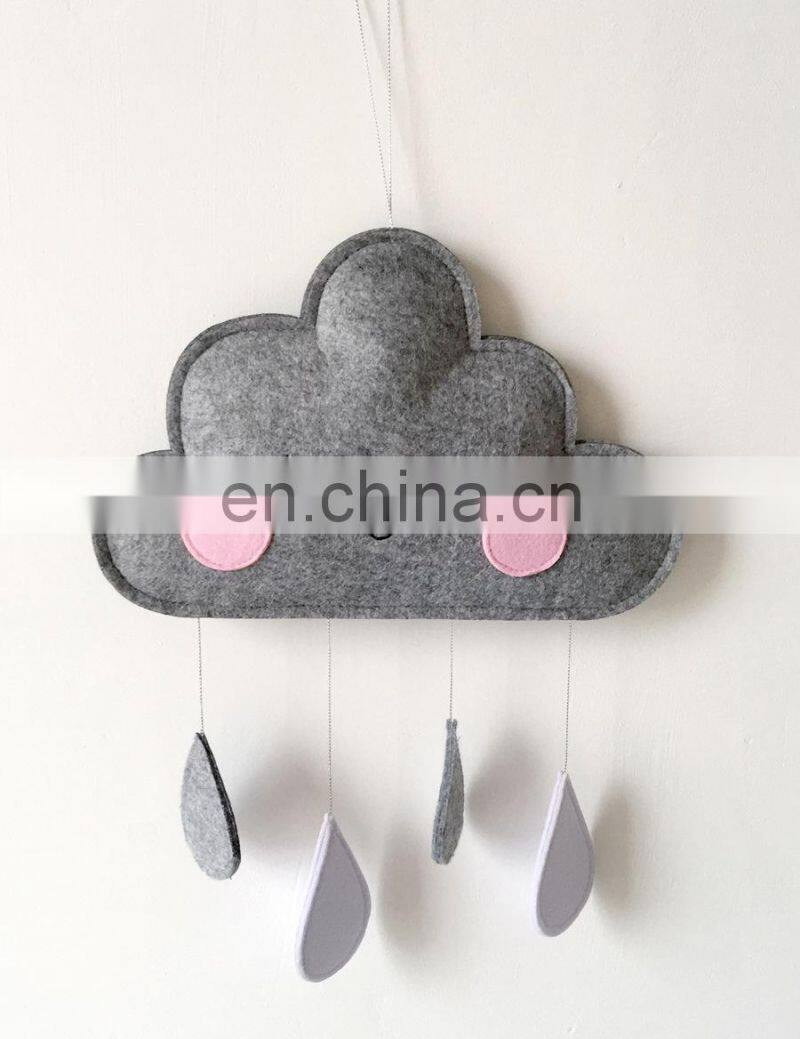Colorful Felt Cloud Shape Felt Baby Mobile