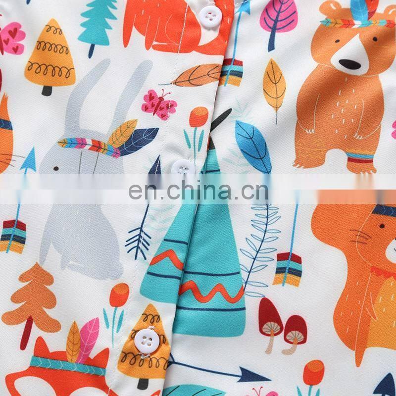 0-24M Newborn Kids Baby Girls lace Sleeveless Cotton Romper zoo fox Cartoon Jumpsuits Cute Lovely Outfits Clothes