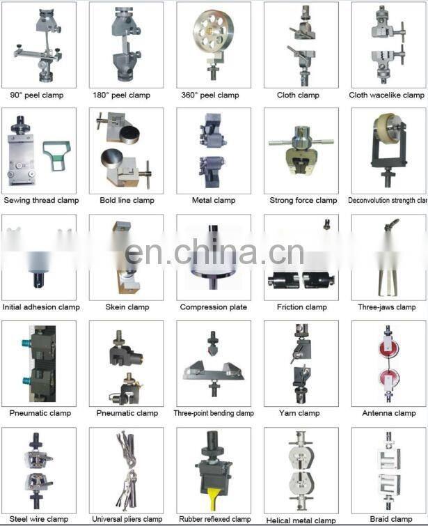 Plastic / Rubber/ Steel/Plate/Film/ Geoxtextile/Fiber/ Paper Materials Tensile Grip Clamp Fixture