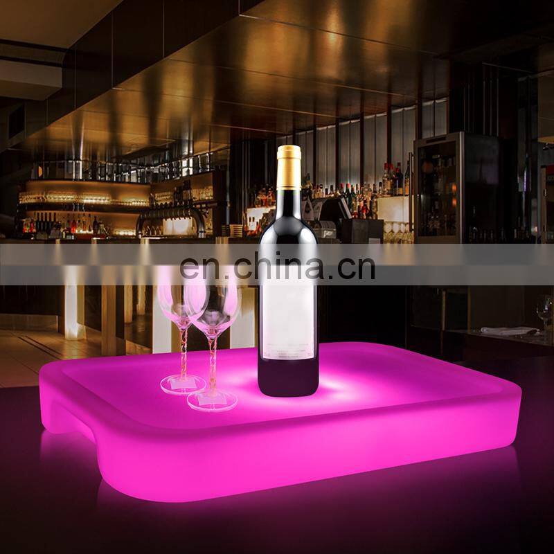 China wholesale beer wine champagne led custom glowing ice bucket,led ice cooler