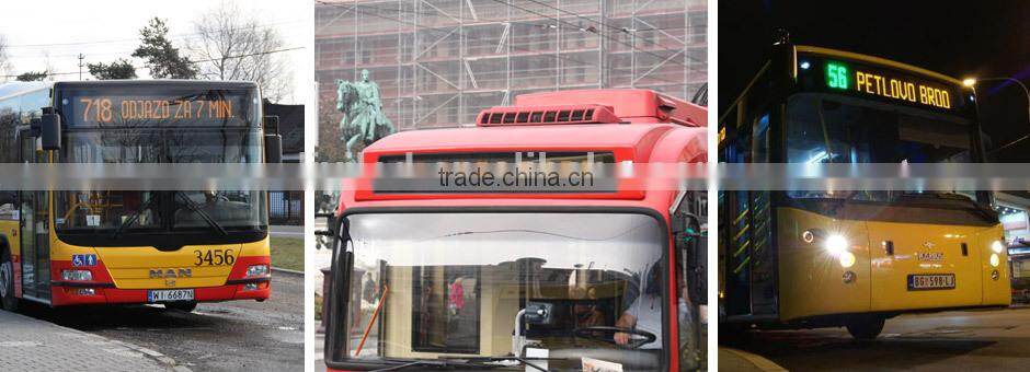 high bright RS232 USB led dot matrix yellow p4.75 bus led display screen, bus video led open sign, led route sign