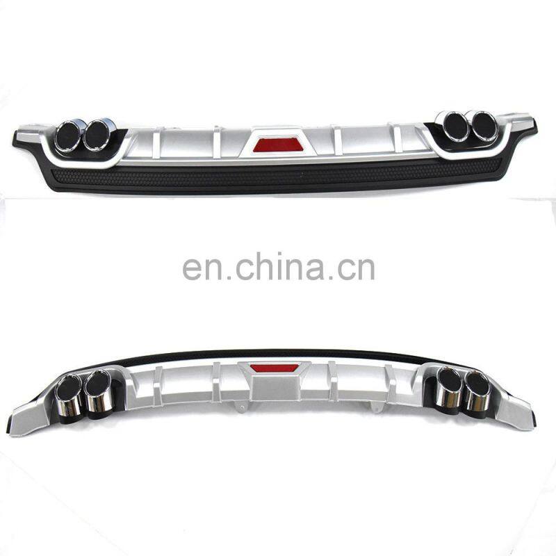 car exterior parts front lip splitter front bumper lip body kit for Corolla 14-18 rear diffuser spolier