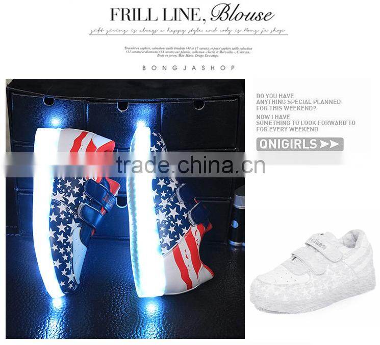 LED kids shoes, LED luminous lighting shoes sneaker for kids, LED light up kids shoes