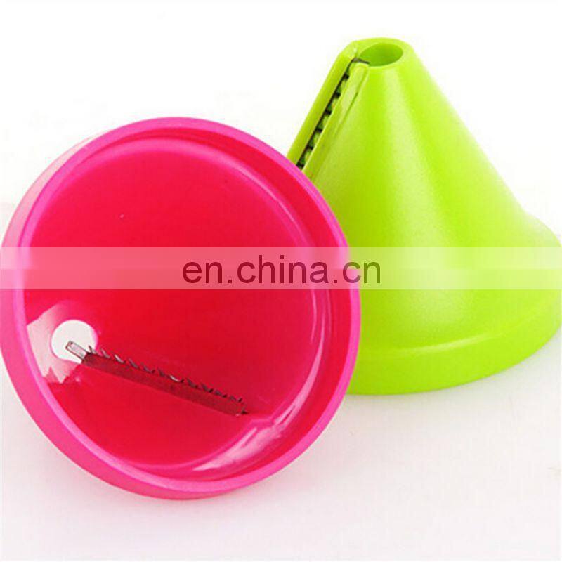 Gadget Funnel Model Vegetable Shred Device Spiral Slicer Carrot Radish Cutter Kitchen Tool Random Color