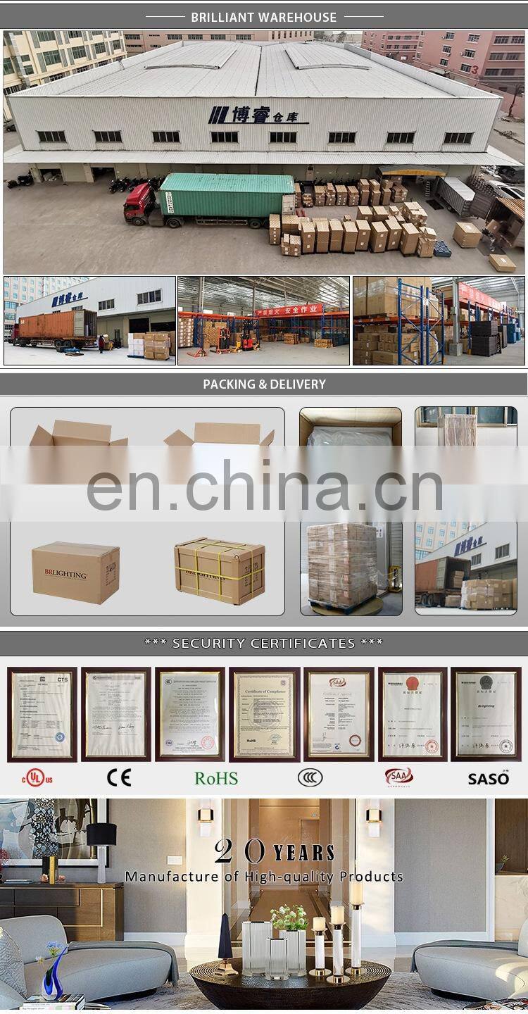 Crystal obelisk on metal base for home decoration and wedding decoration