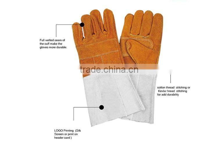 Heat Resistant Welding Gloves, Welding Leather Gloves LG040
