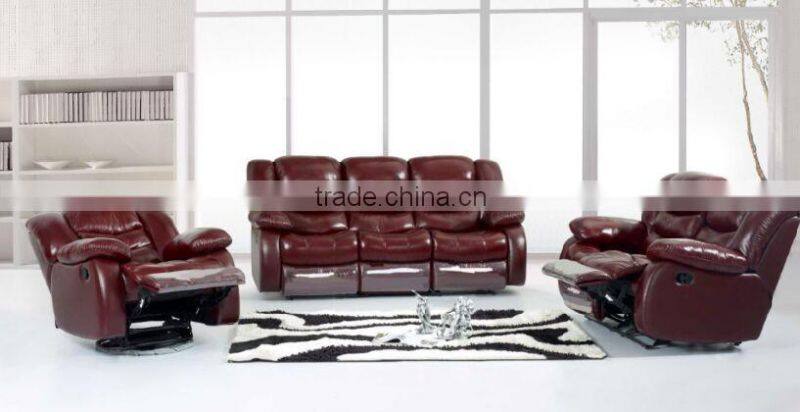 Alibaba Furniture Bonded Leather Recliner Sofa