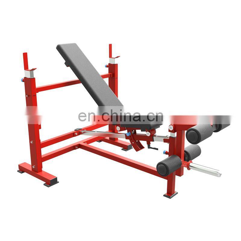 Multi Functional Bench Press Red Black HA46 Commercial Gym Fitness Equipment Gym Weight Bench