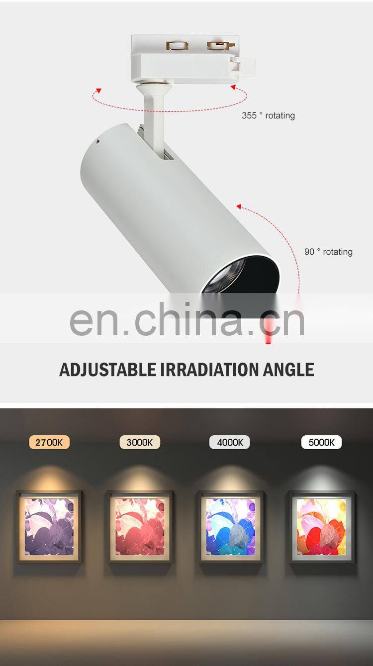 High Quality Aluminum Magnetic Rail Installation Modern Living Room 4 Watt COB Led Track Light