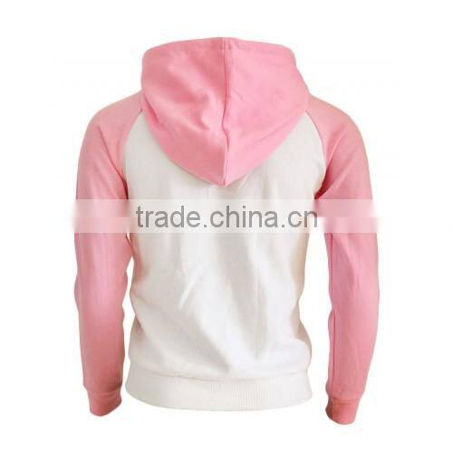 Raglan Sleeve cotton fleece hoodie