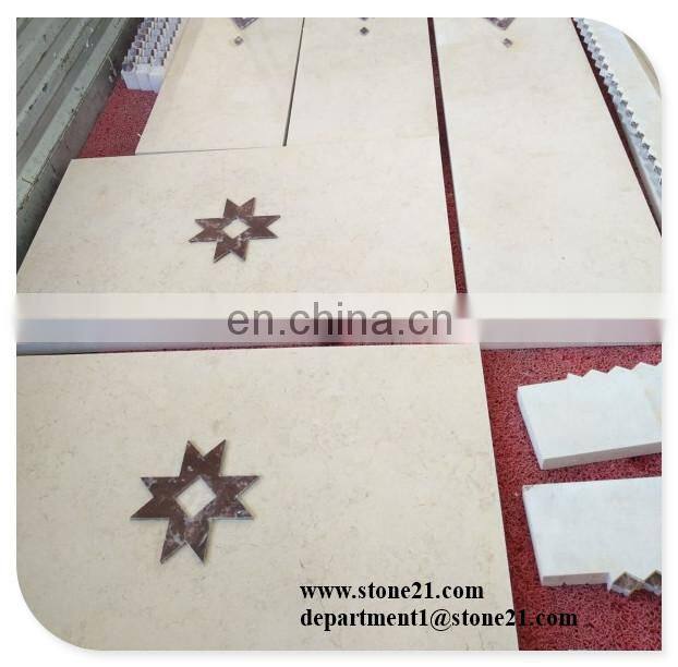 China beige marble flooring tiles