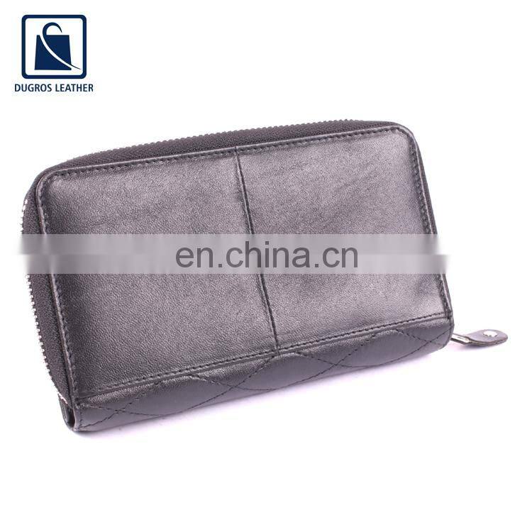 Factory Direct Sale 2022 Exclusive Range Modern Design Nickle Fitting Genuine Leather Women Wallet for Wholesale Purchase