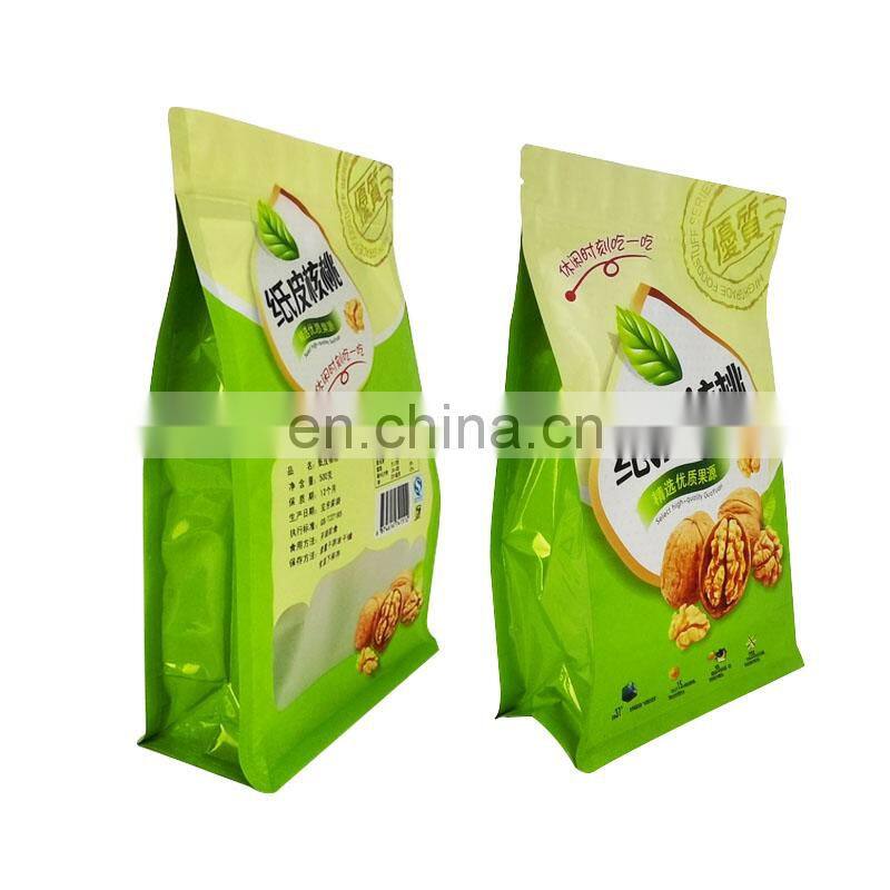 Custom Printed Stand Up Aluminum Foil Pouch For Packaging Snack And Nuts With Zipper