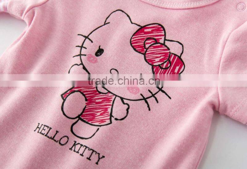 baby rompers babysuit with front print