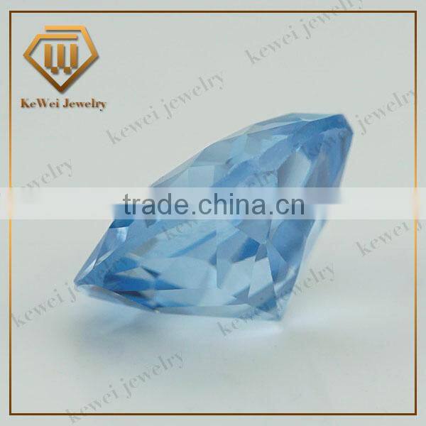 Round brilliant cut gemstone 106# Light Blue Spinel Stone