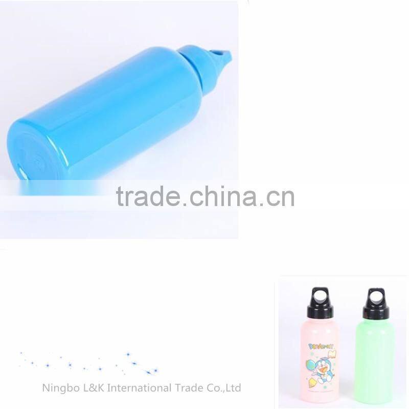 cute cartoon plastic water bottle for kids/promotional product custom sports bottle