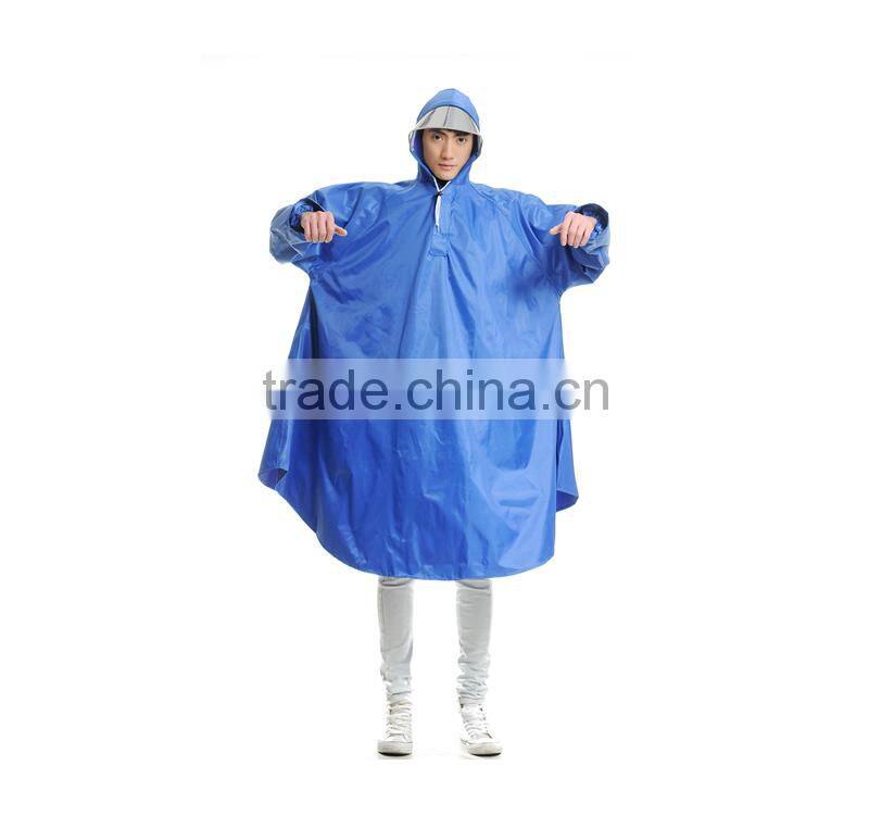 Long motorcycle rain poncho Raincoat with logo