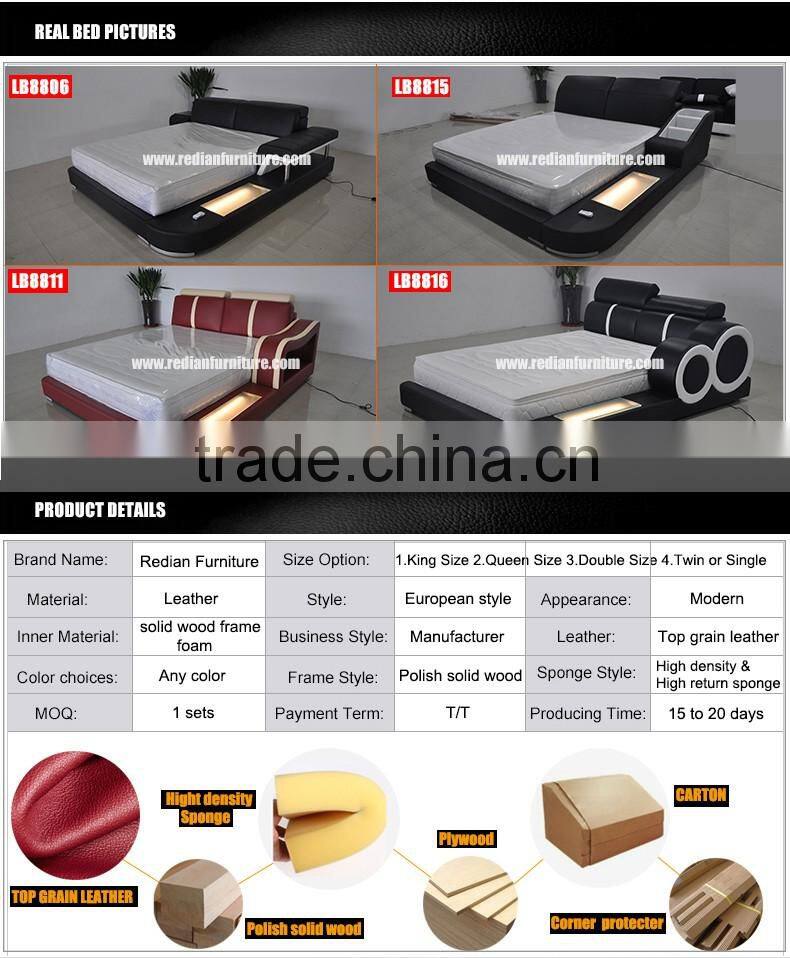 Redian king size bed frame