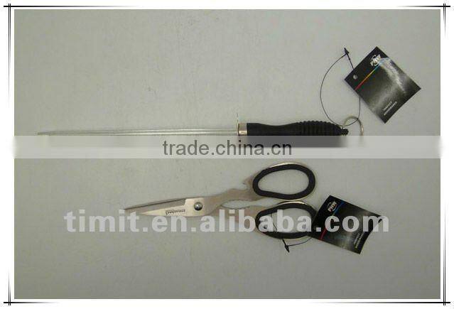 8pcs stainless steel solid handle good quality with block kitchen knife