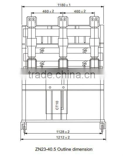 ZN23-40.5/T2000-31.5 high voltage vacuum circuit breaker sf6 circuit breaker