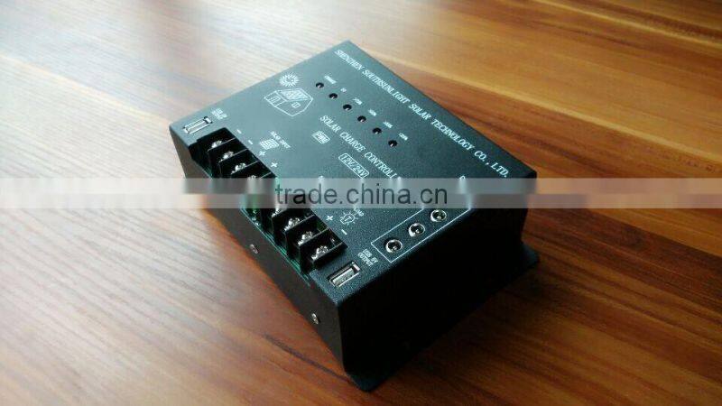 Factory supplier 12V/24V solar charge controller with USB output, pwm solar charge controller manual, 30A/50A solar charger cont