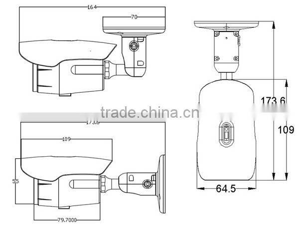 Waterproof Bullet AHD Camera IR Night Vision 3.6mm Lens HD Analog Camera CCTV 960P AHD Camera