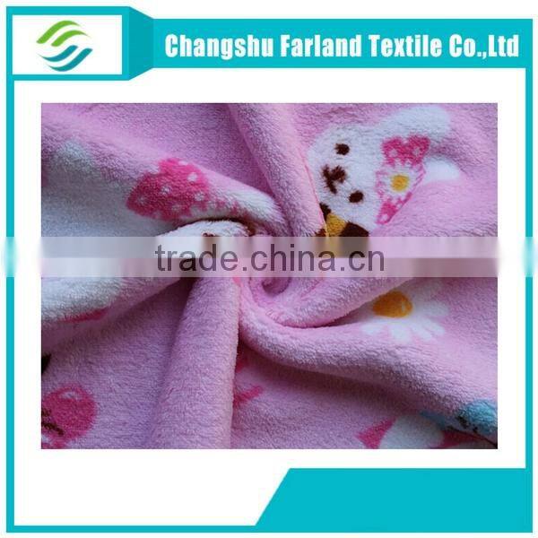 cute pink hello kitty coral fleece fabric