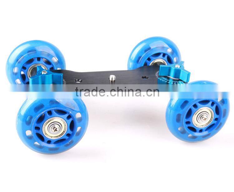 Professional Photography Dolly Rail Cars For DSLR Camera magic arms other 1/4 "instruments black
