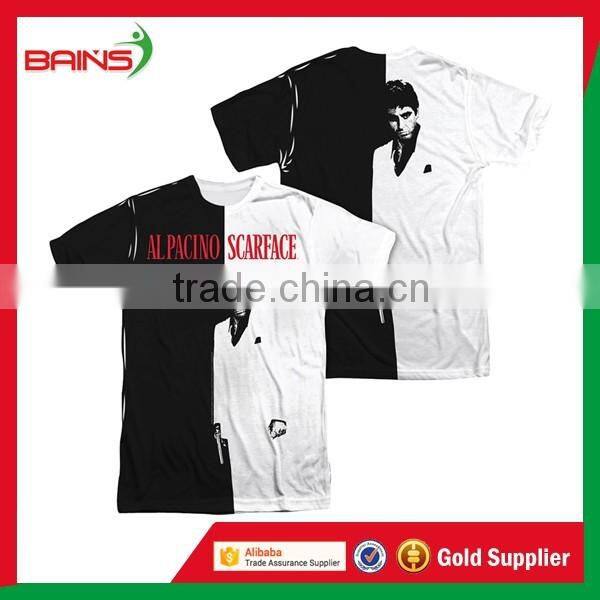 2016 Hot sale quick dry cheap custom made shirts&dry fit sublimation custom made t-shirts&unisex custom t shirt printing