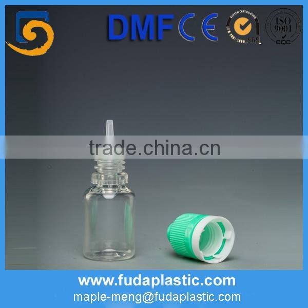 PET plastic child resistant cap eye dropper bottle