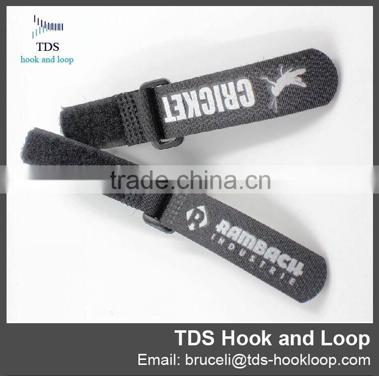 printed logo customized hook and loop strap