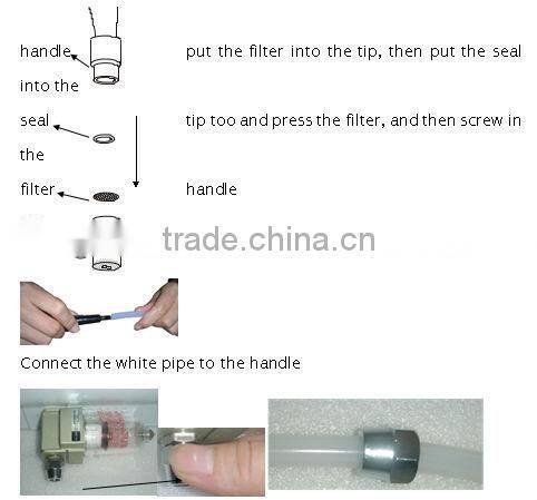 portable 4in1 ultrasonic Scrubber diamond Microdermabrasion machine