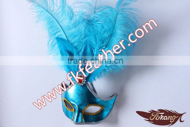 New Products 2016 Feather For Mask Goose Feather And Ostrich Feather Mask For Adult Sex Mask Wedding Supplies