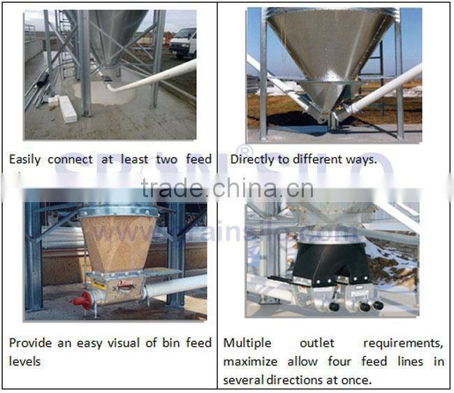 All-round safety Hot galvanized steel feed bin