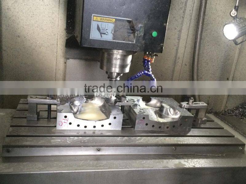automatic blow mould 3 cavity / deflashing blow mold for hdpe detergent bottle