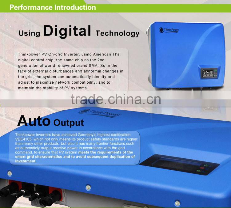 Thinkpower grid tied inverter 3600w(3.6kw), Dual MPPT, DC to AC high efficiency solar power inverter