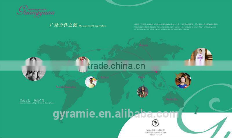 Ramie Cotton Dyed Fabric For Clothes/C21s*R19s 52*58