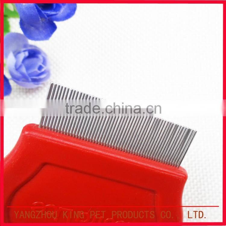 Stainless steel cat products pet grooming dog lice comb