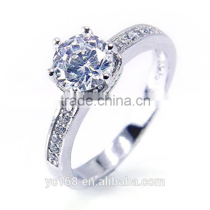 2016 Fashion Jewelry Type 925 Sterling Silver Wedding Rings Jewelry From India