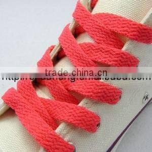 Nylon jacquard shoelace with PVC aglet
