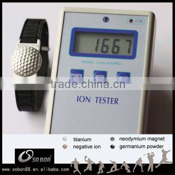 New design silicone wristband custom logo magnetic bracelet with changeable ball marker