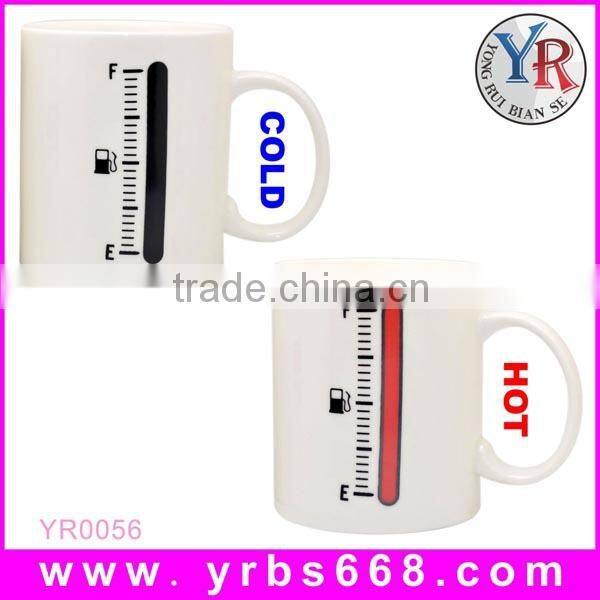 Heat sensitive color changing ceramic coffee mug manufacturer