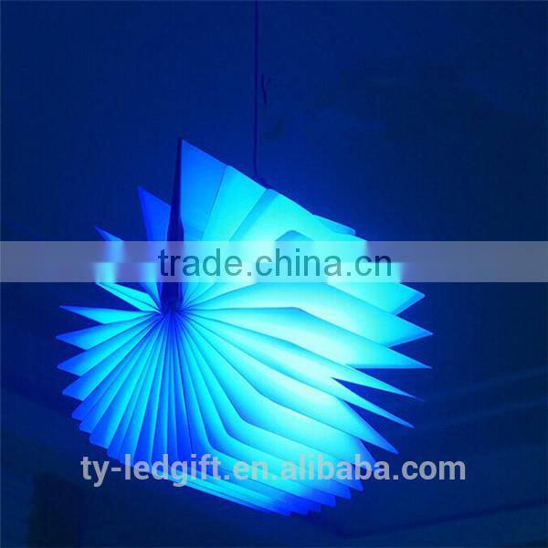 Factory direct sale products portable custom folding lamp book