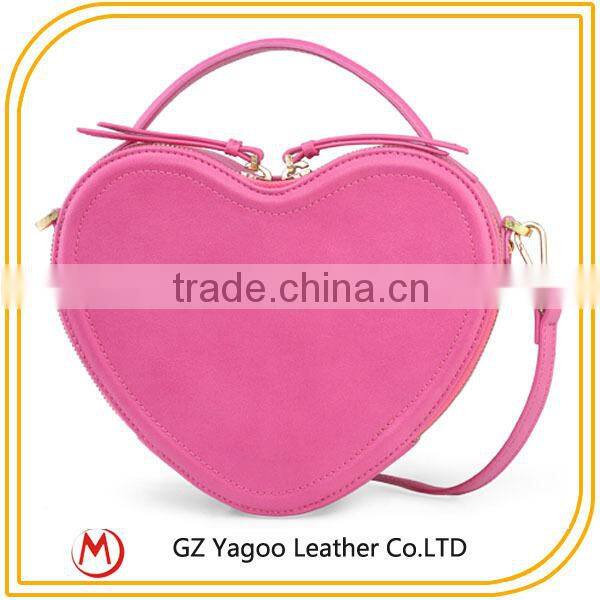 Heart Shaped PU Material Evening Bag for party